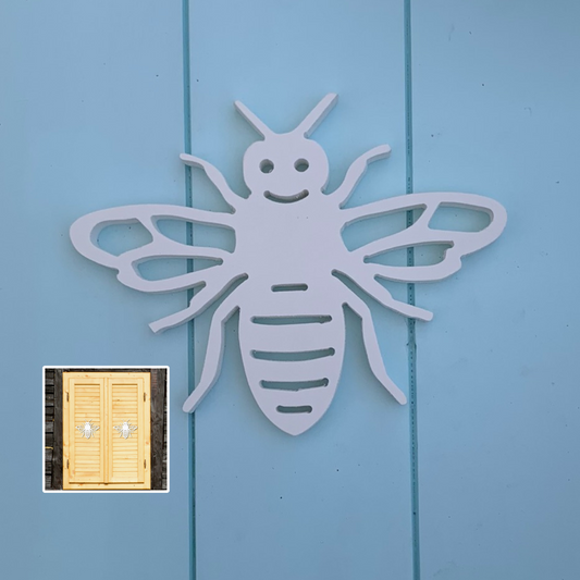 Shutter Embellishments - Bee Wall Art Small approx 8"x 6.5", Custom, Outdoor Decor, Coastal, Tropical, Ships Free to Mainland USA (Copy) (Copy)