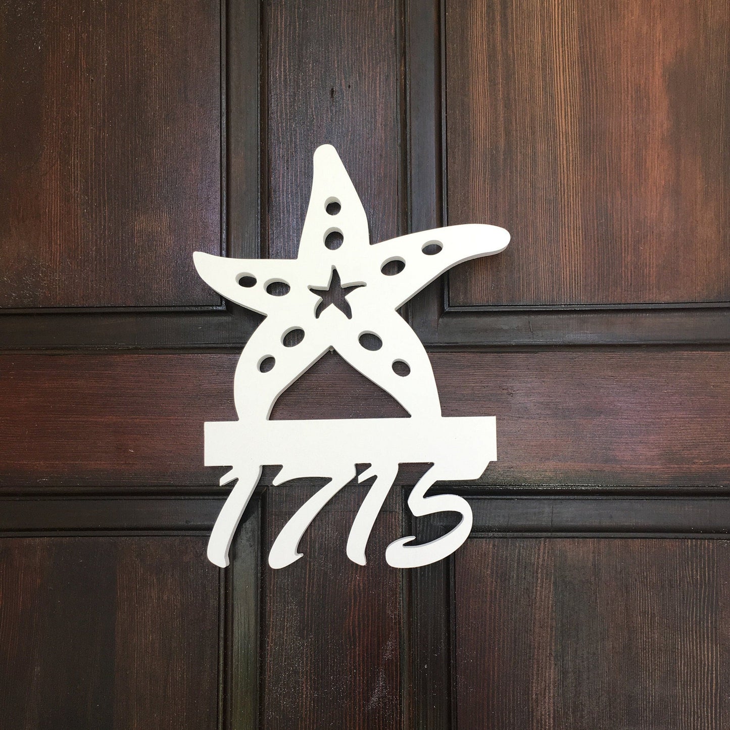 House Number Sign, Starfish, Address Plaque, Address Sign, Custom, Personalized Sign, Housewarming Gift, Coastal, Tropical, Outdoor Decor