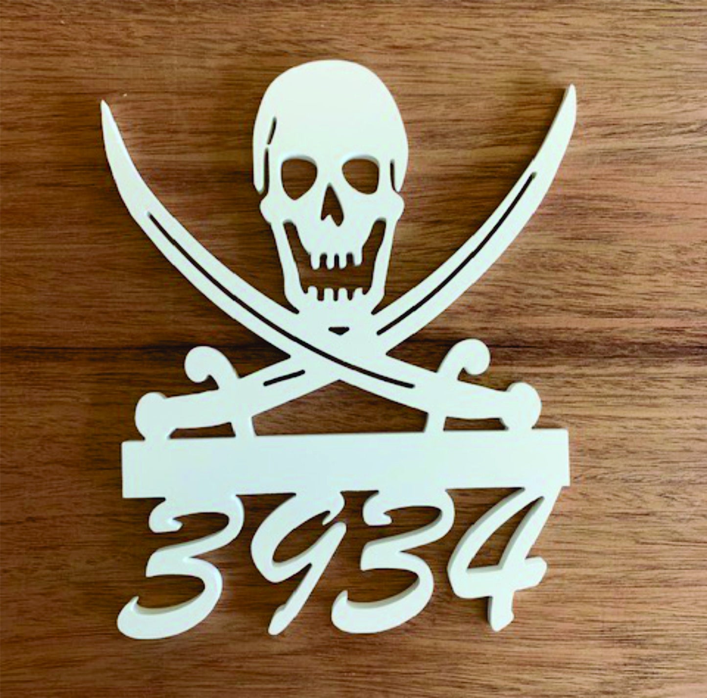 House Number Sign, Pirate, Address Plaque, Address Sign, Custom, Personalized Sign, Housewarming Gift, Coastal, Tropical, Outdoor Decor