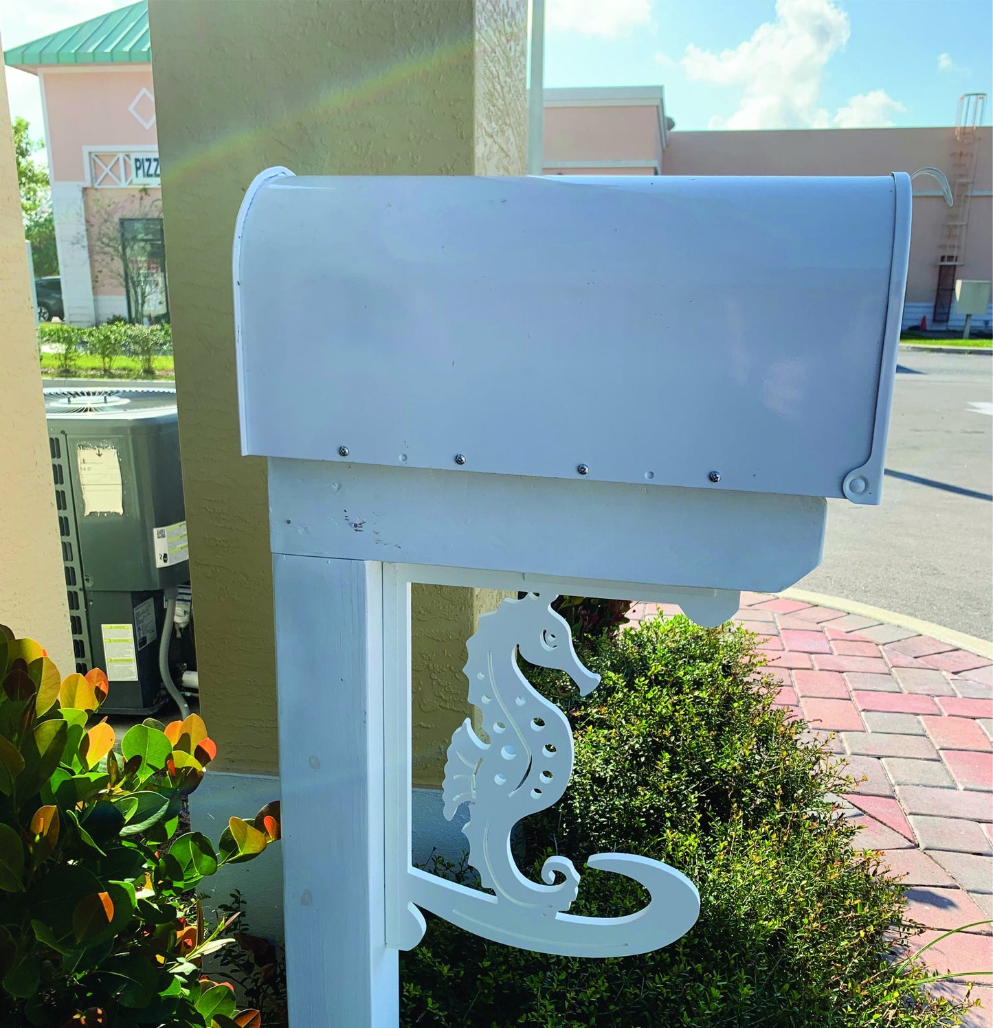 Mailbox Bracket - Seahorse Medium 12x16 inch, Custom Mailbox, Coastal, Tropical, Bracket, Outdoor Decor, Mailbox & Post Not Included
