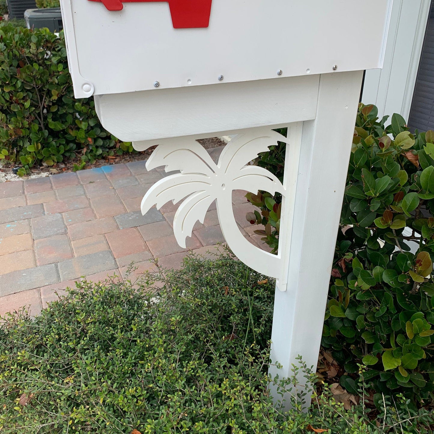 Mailbox Bracket - Palm Tree Medium 12x16 inch, Custom Mailbox, Coastal, Tropical, Bracket, Outdoor Decor, Mailbox & Post Not Included