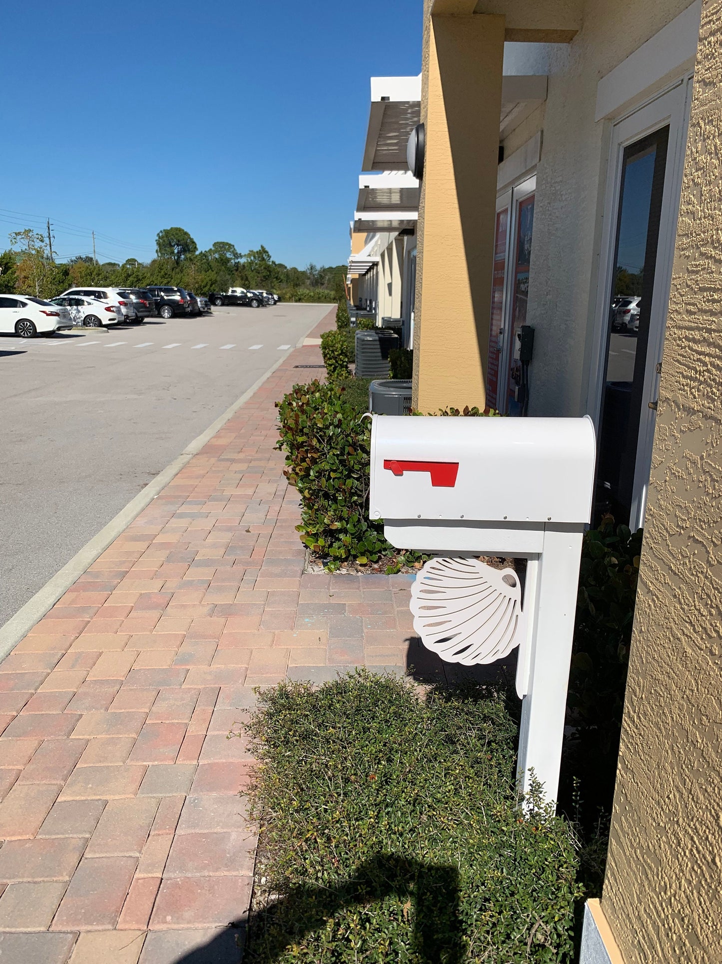 Mailbox Bracket - Seashell Medium 12x16 inch, Custom Mailbox, Coastal, Tropical, Bracket, Outdoor Decor, Mailbox & Post Not Included