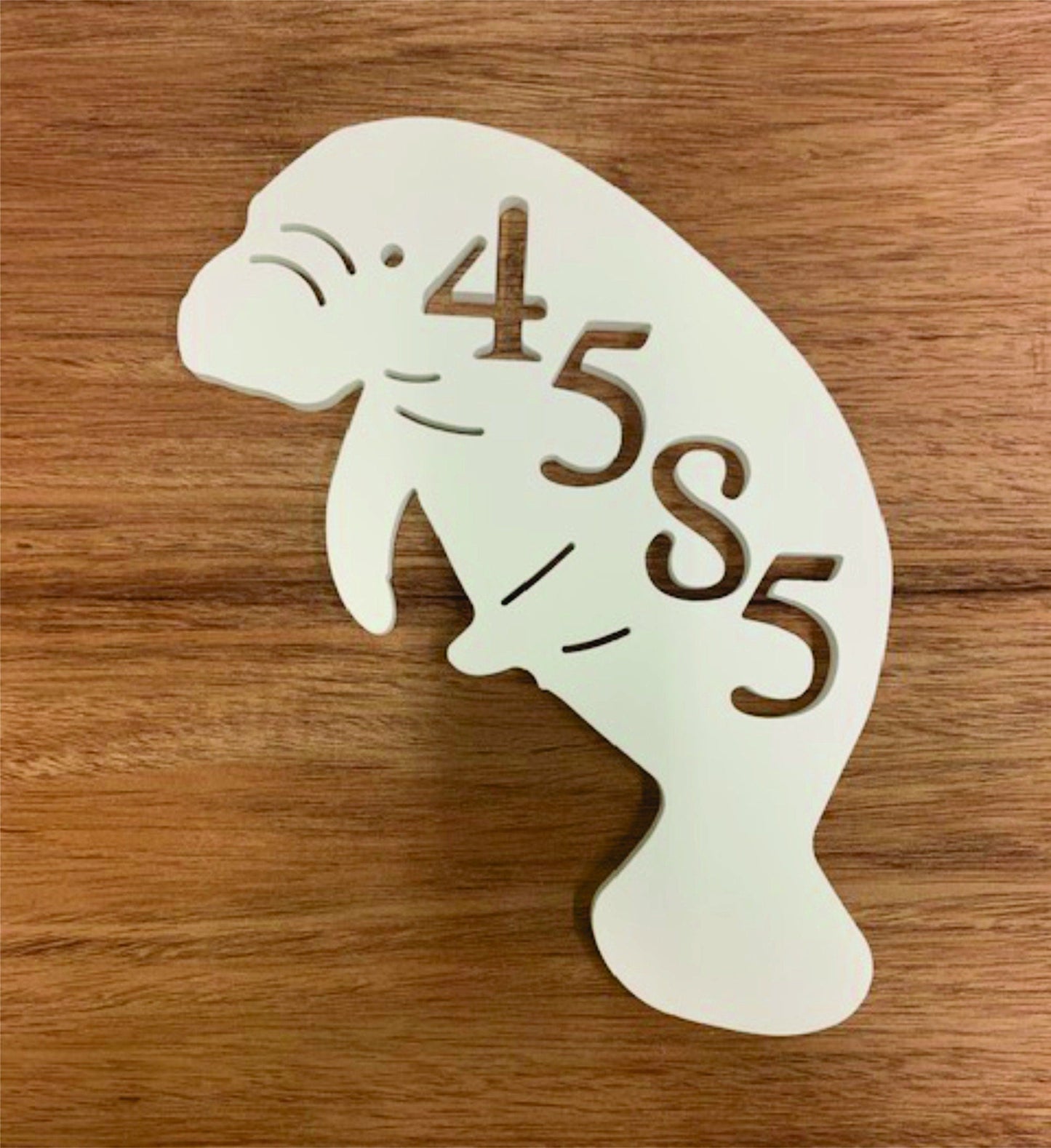 House Number Plaque - Manatee, Address Plaque, Custom, Personalized, Housewarming Gift, Tropical, Outdoor Decor, Ships Free To Mainland USA