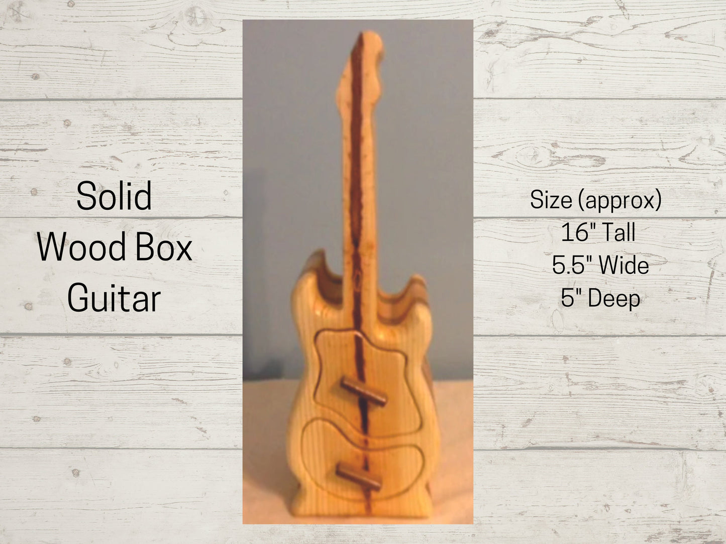 Solid Wood Box w/ Drawers - Guitar, Jewelry Box, Handcrafted, Custom Box, Personalized Box, Handmade, Box, Home Decor, Engraved, Stash Box