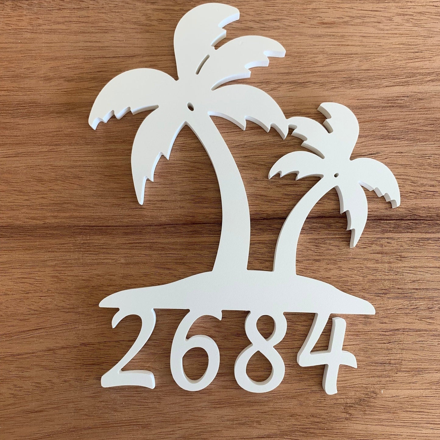 House Number Sign, Palm Trees, Address Plaque, Address Sign, Custom, Personalized Sign, Housewarming Gift, Coastal, Tropical, Outdoor Decor