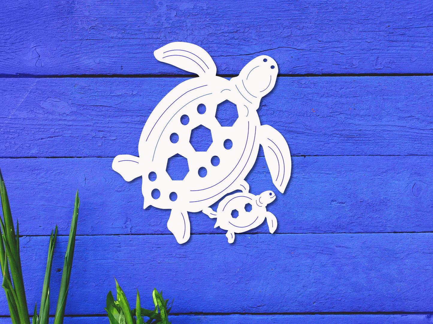 Wall Art, Turtle, Tropical, Outdoor Decor, Housewarming Gift, Nautical, Coastal, Custom, PVC Wall Art, Long Lasting
